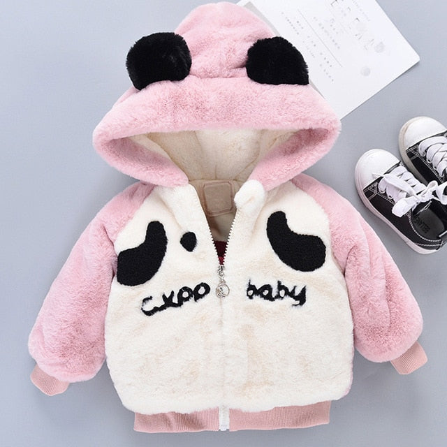 Baby Girl Autumn ears Cartoon Hooded Coat Cloak Jacket