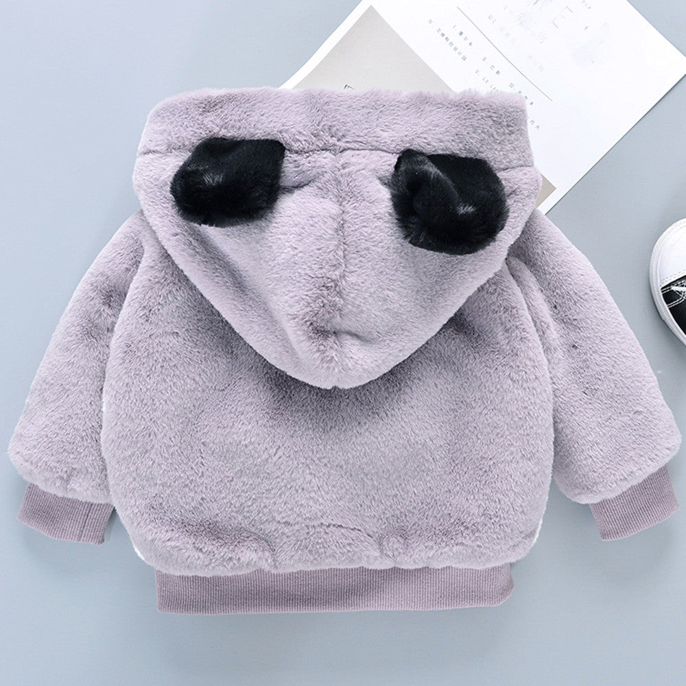 Baby Girl Autumn ears Cartoon Hooded Coat Cloak Jacket