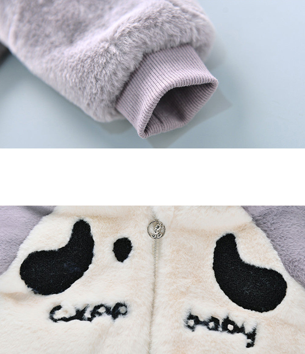 Baby Girl Autumn ears Cartoon Hooded Coat Cloak Jacket