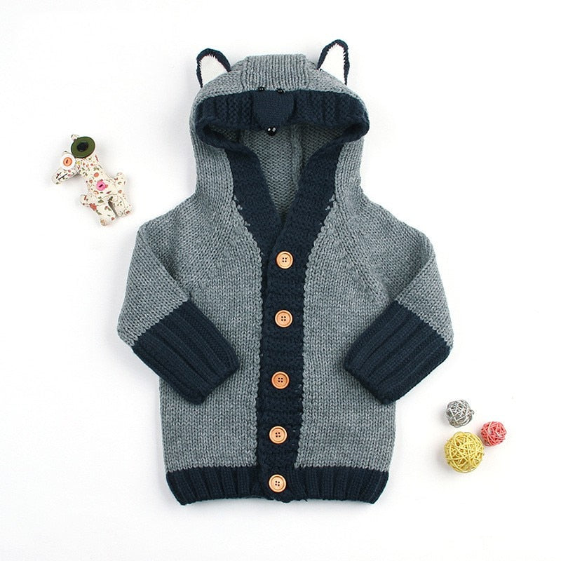 Baby Clothes Hooded Cardigan Sweater