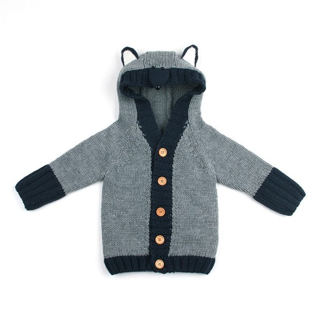 Baby Clothes Hooded Cardigan Sweater