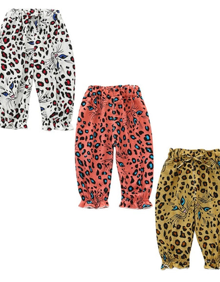 Summer Children Boy Leopard Print Harem Pants