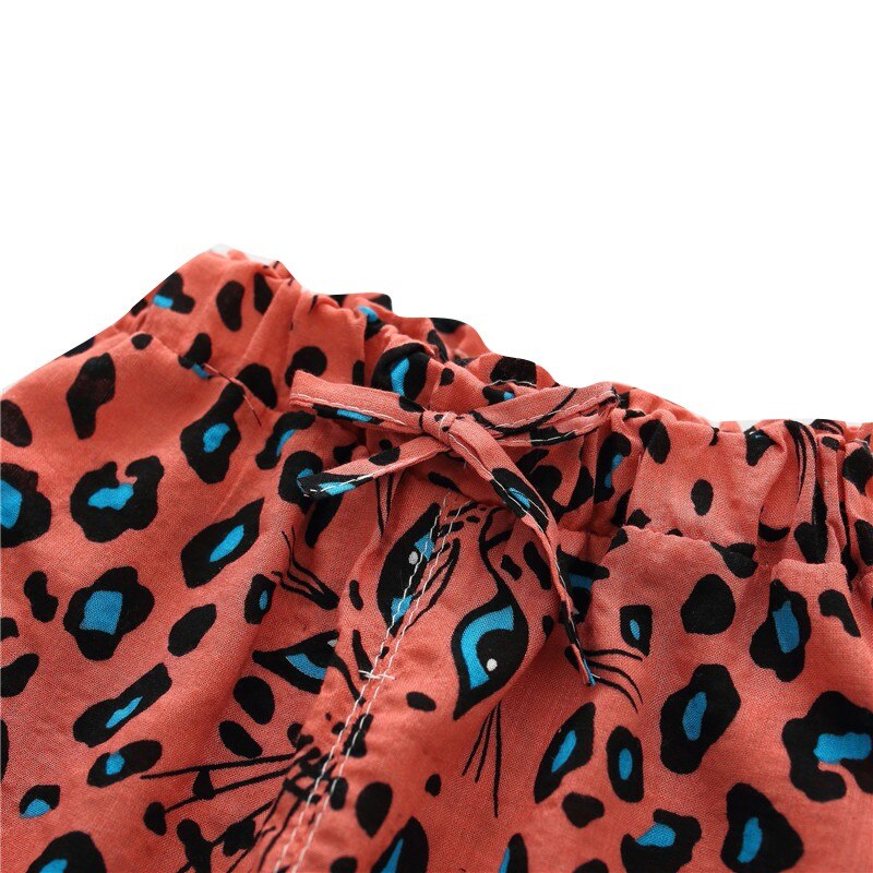 Summer Children Boy Leopard Print Harem Pants