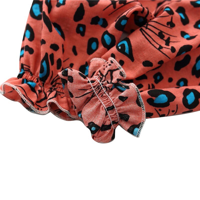 Summer Children Boy Leopard Print Harem Pants